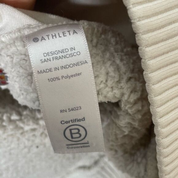 Athleta Talus Sherpa Half Zip Top Size XS - Picture 6 of 8